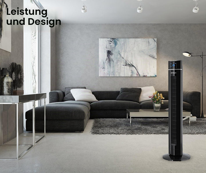 Orbegozo TWM 1009 - Turmventilator mit Fernbedienung, ionisch, 60 W, drei Stufen, Fach für Essenzen,