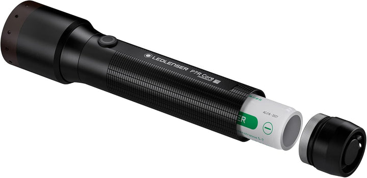 Ledlenser, P7R Core, LED Taschenlampe, 1400 Lumen, mit Akku, wiederaufladbar, wasserfest, fokussierb