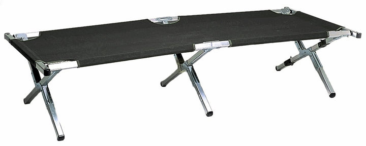 Relags Travelchair Feldbett Campingbett, Schwarz, 210 cm