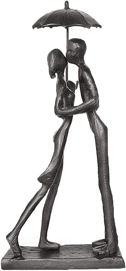 Dreamseden Liebevolles Paar Kunst Eisen Skulptur Leidenschaftliche Liebe Statue Romantische Metall O