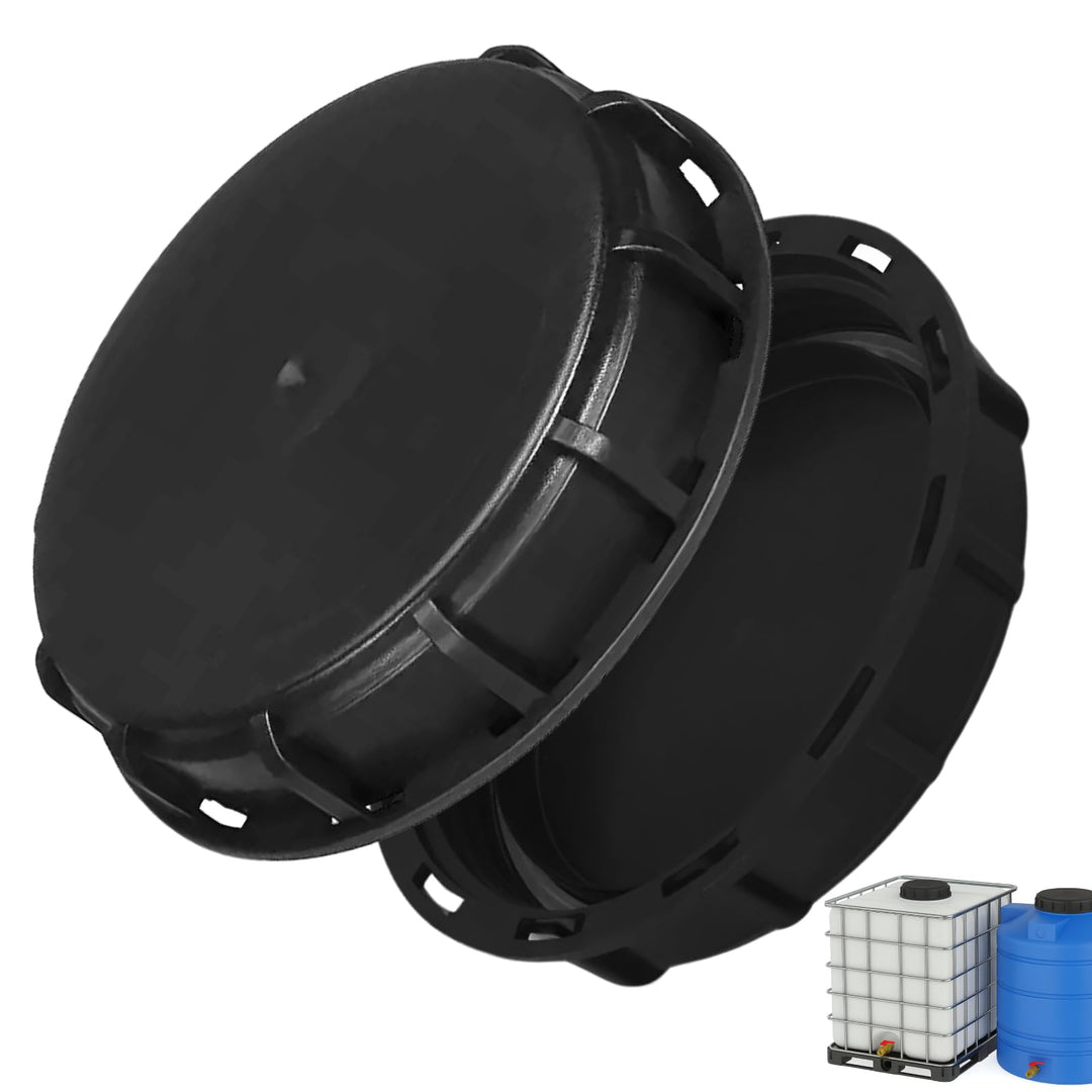 2pcs IBC Deckel DN 150, IBC tankdeckel 163mm Abdeckung Kappe dn150 Schwarz für 1000L IBC Wasser Tank