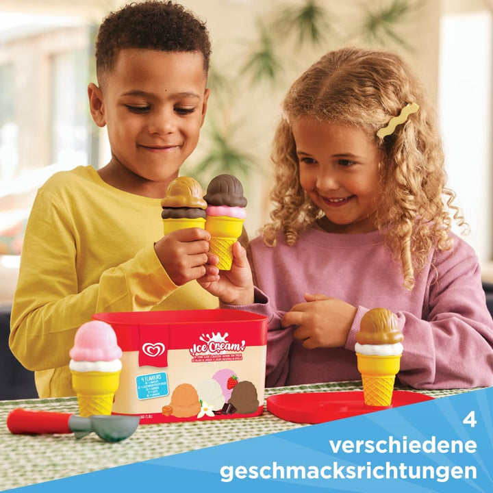 Authentisches Langnese Eisportionierer-Spielset von Casdon | Portionierer- und Servierspielzeug für
