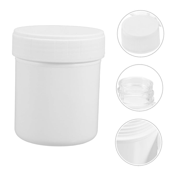 LIFKOME 10 Stück Luftdichter Aufbewahrungsbehälter aus Kunststoff 150ml Weiss Weithalsdose Wiederver