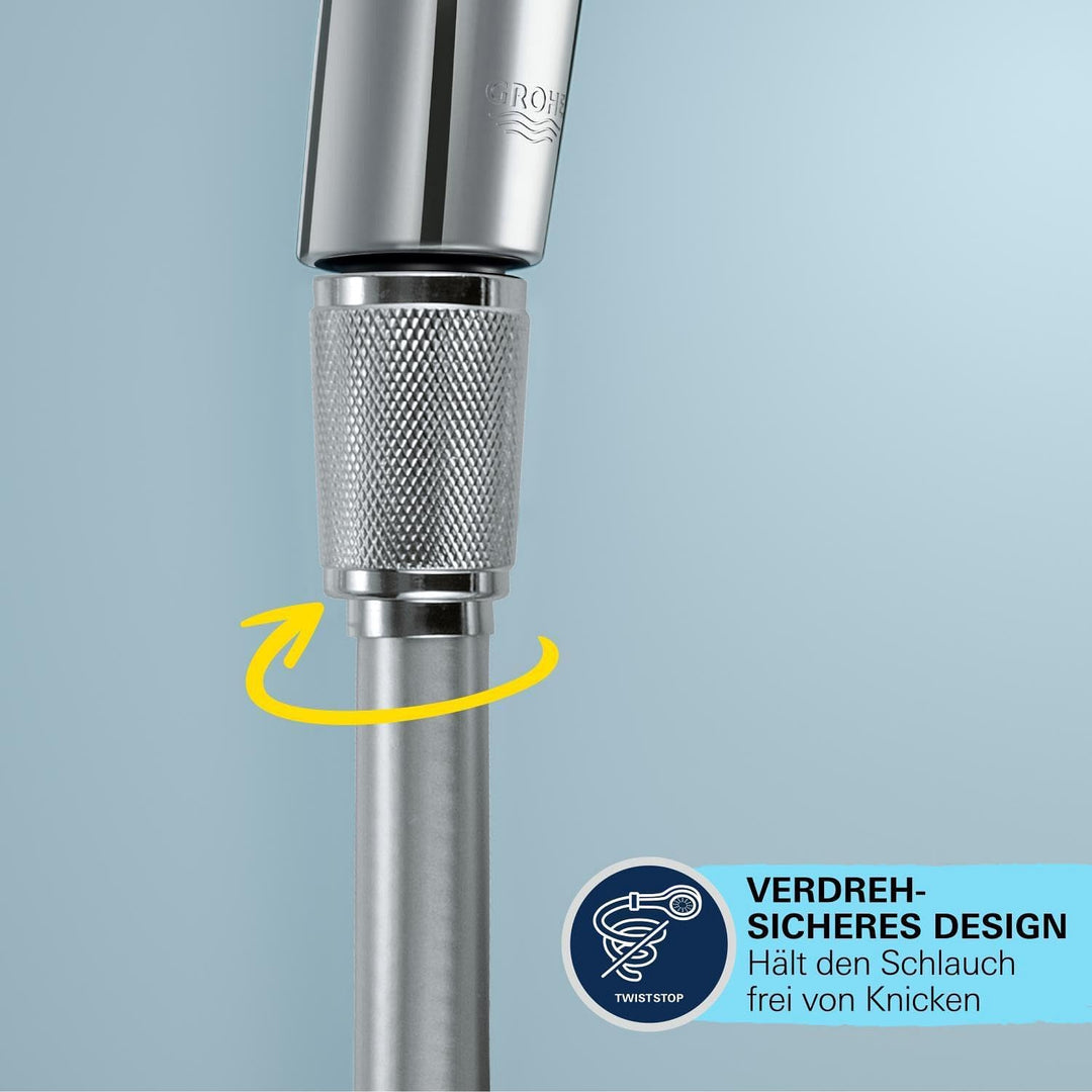 Grohe Vitalio Trigger Spray Wandhalterset 1 Strahlart, chrom, 1 Stück, 26175001 Einzelbett, Einzelbe