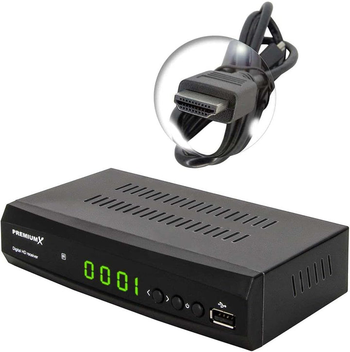 Premium X HD 521 FTA Digital TV SAT Receiver DVB-S2 FullHD Satelliten Empfänger HDMI SCART USB Media