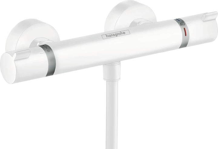 hansgrohe Ecostat Comfort Aufputz Duschthermostat, für 1 Funktion, Mattweiss