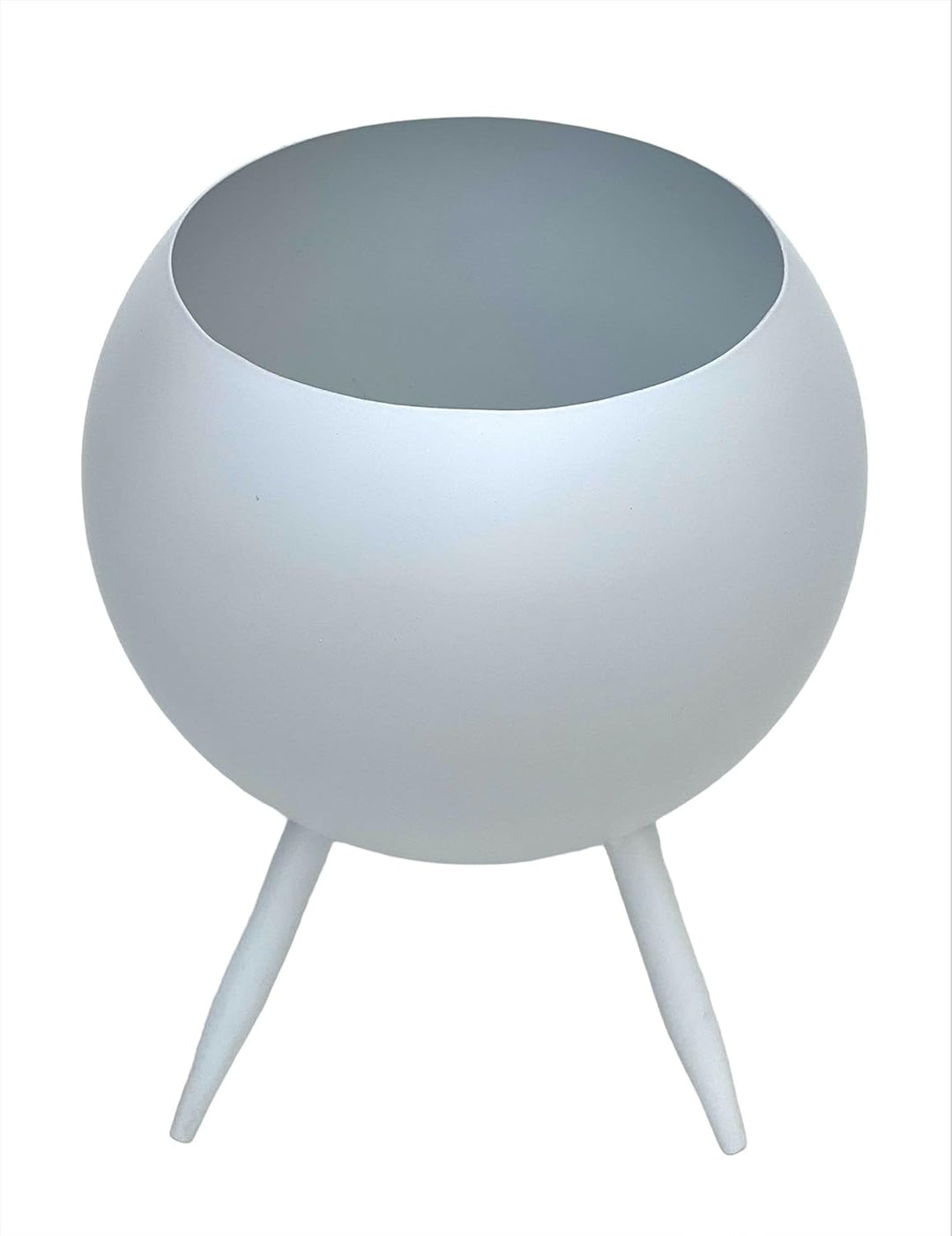 DanDiBo Blumenhocker Metall mit Topf Weiss Blumenständer 96259 3er Set Blumensäule Modern Pflanzenst