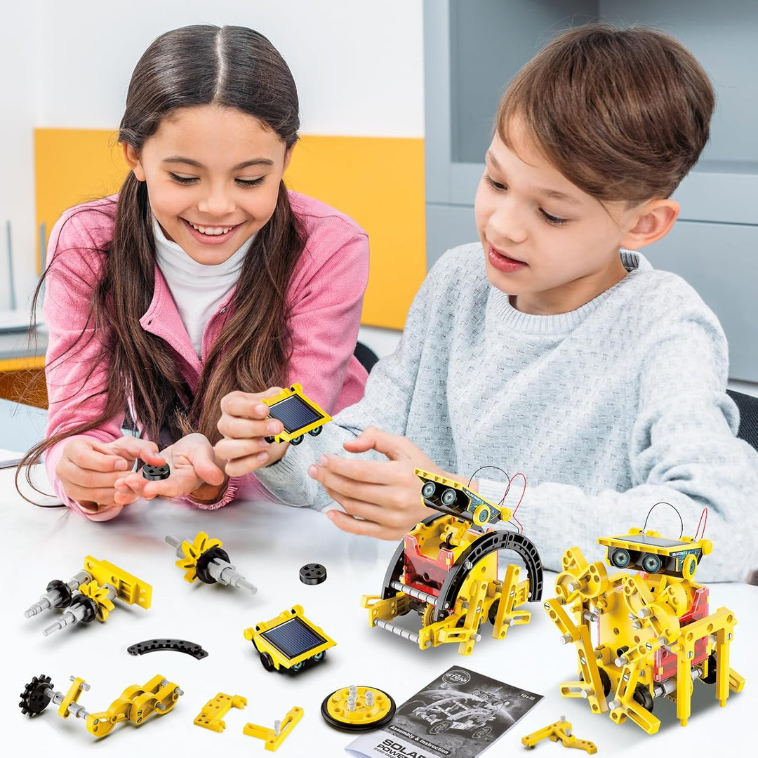 Hot Bee Solar Roboter Kinder, Experimente für Kinder ab 6-10, Geschenk Junge 8 9 10 11 12 Jahre, Spi