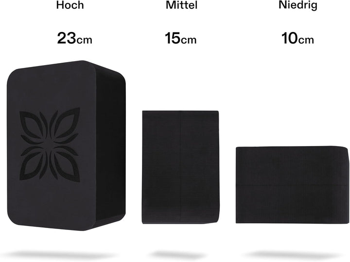OMNANA® RAISE™ Yoga Block EVA 2er Set – Yogablock rutschfest & superleicht – Hochdichter Schaumstoff