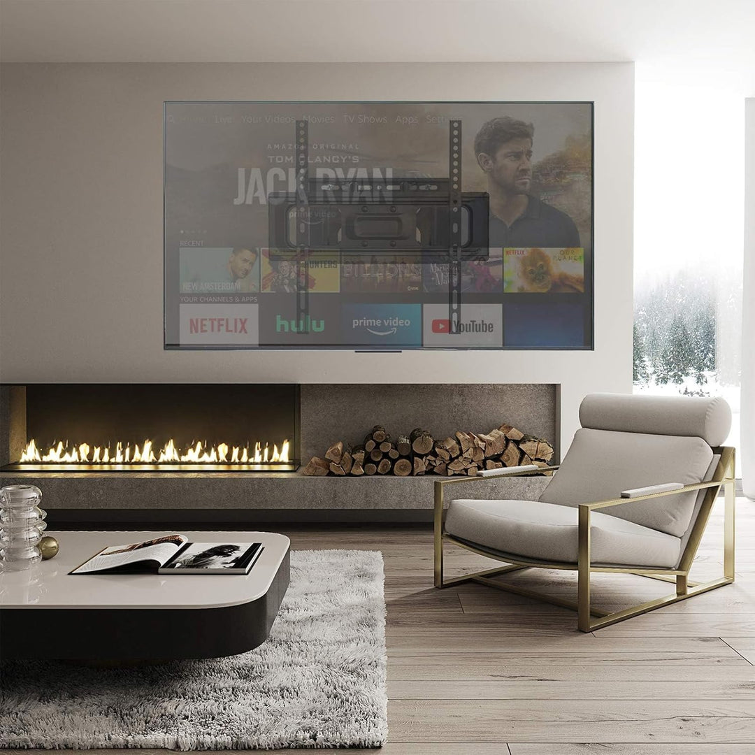 PUTORSEN TV Wandhalterung, Schwenkbar Neigbar TV Halterung 32-70 Zoll (ca. 81-178 cm) Flach & Curved