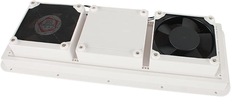 Riloer Bidirektionaler Lüfter für Wohnmobile, seitlich montierter Kühlerlüfter für Wohnmobile, 12 V,
