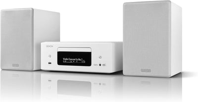 Denon CEOL N-12DAB Kompaktanlage, HiFi Verstärker mit Lautsprechern, CD-Player, Musikstreaming, HEOS