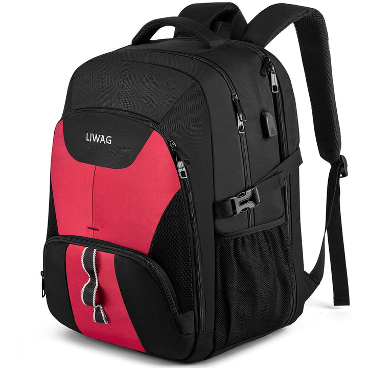 Extra Gross Rucksack Damen 50L Wasserdicht 17 Zoll Laptoptasche Arbeit Laptop Rucksack mit USB Ladea