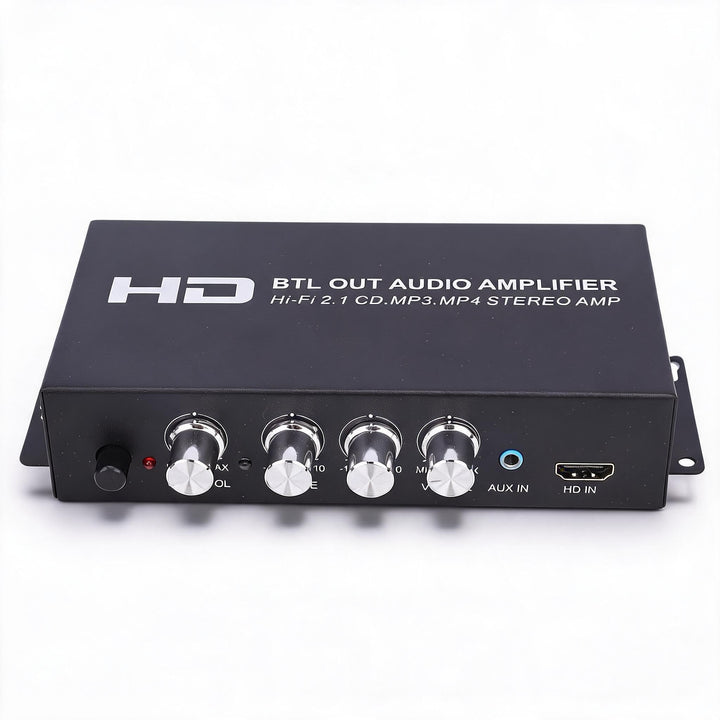 Annadue Stereo-Leistungsverstärker, 2.1-Kanal 240 W Bluetooth 5.0 HiFi-Audio, HDMI-AUX-Eingang, Bass