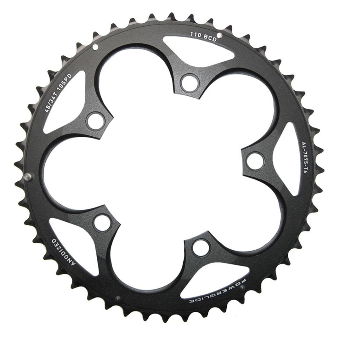 Sram Road Double Kettenblatt (BB30 | 48 Zähne | 110 Lochkreis) Schwarz, Schwarz