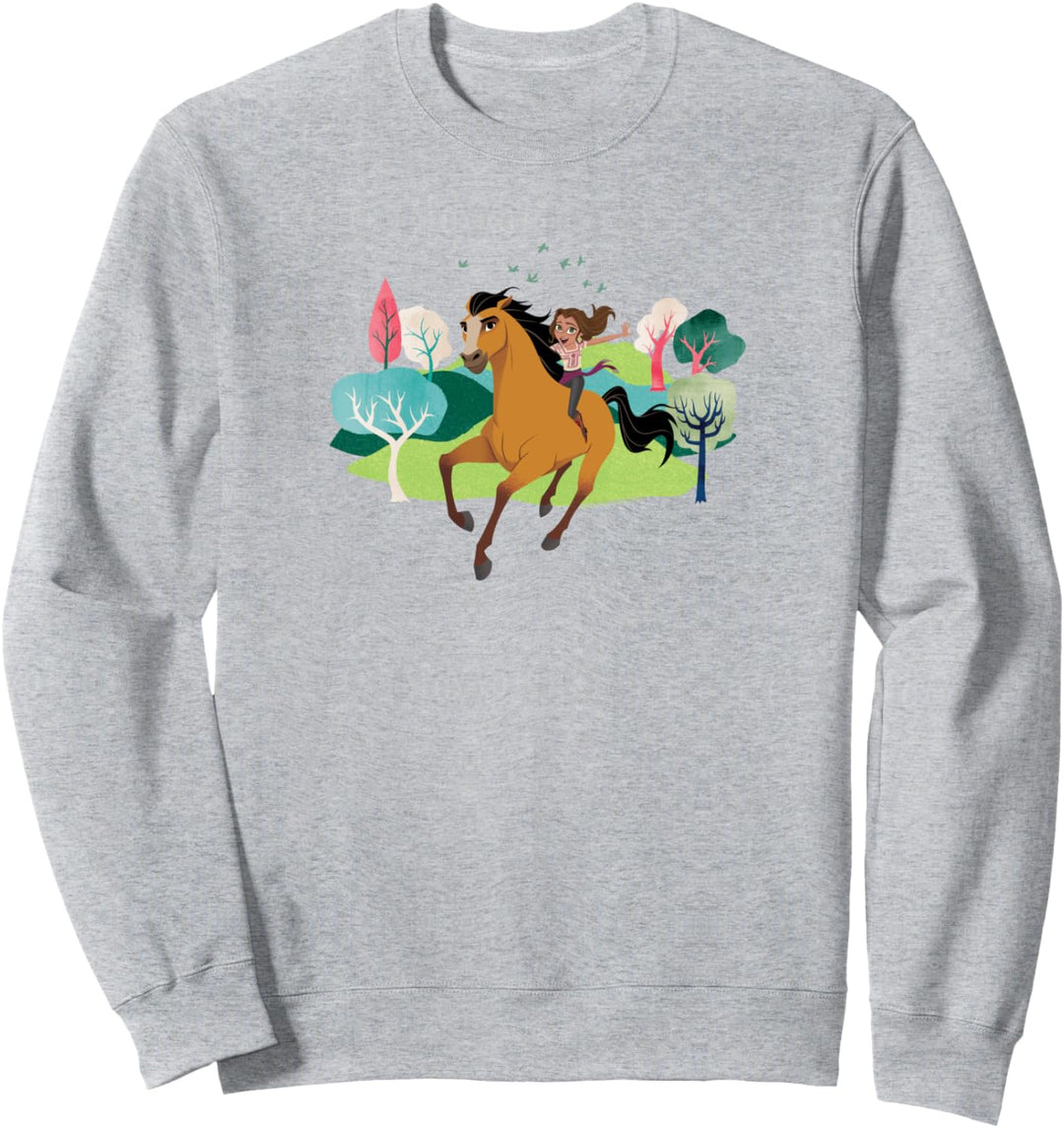 Spirit Ungezähmt - Fahrt durch den Wald Episches Abenteuer Sweatshirt