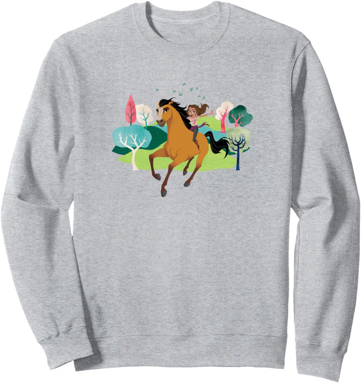 Spirit Ungezähmt - Fahrt durch den Wald Episches Abenteuer Sweatshirt