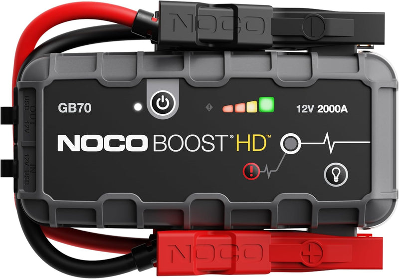 NOCO Boost HD GB70 2000A 12V UltraSafe Starthilfe Powerbank, Auto Batterie Booster, Tragbare USB Lad