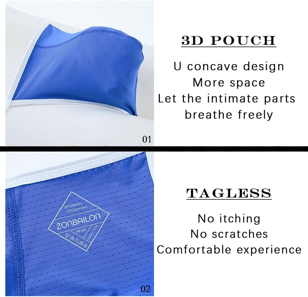 BIATWOWR Men's Briefs Sexy Men's Underwear Briefs with Big Ball Pouch Low Waistband Underpants Men M