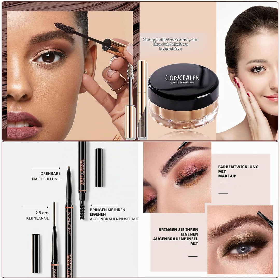 Professionelles Make-up Sets, MKNZOME 33St Schminkset mit Schminktasche Schminkkoffer Mädchen Gefüll