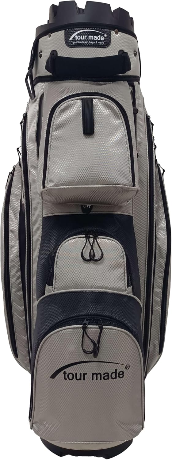Tour Made Golfbag Cartbag ohne Schlägerklappern I grosses Kühlfach I Herren &amp; Damen I Golf Bag mit O