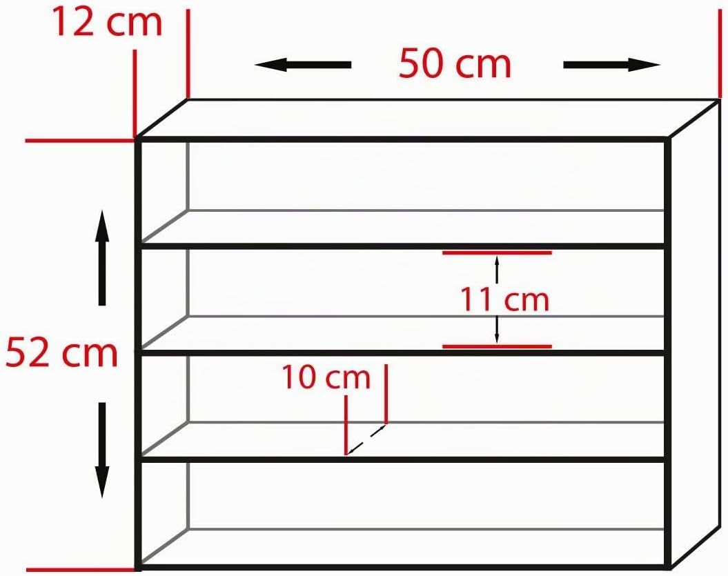 Alsino Sammlervitrine Setzkasten mit Scheibe Wandregal Holz Hängevitrine Deutsche Holzmanufaktur Min