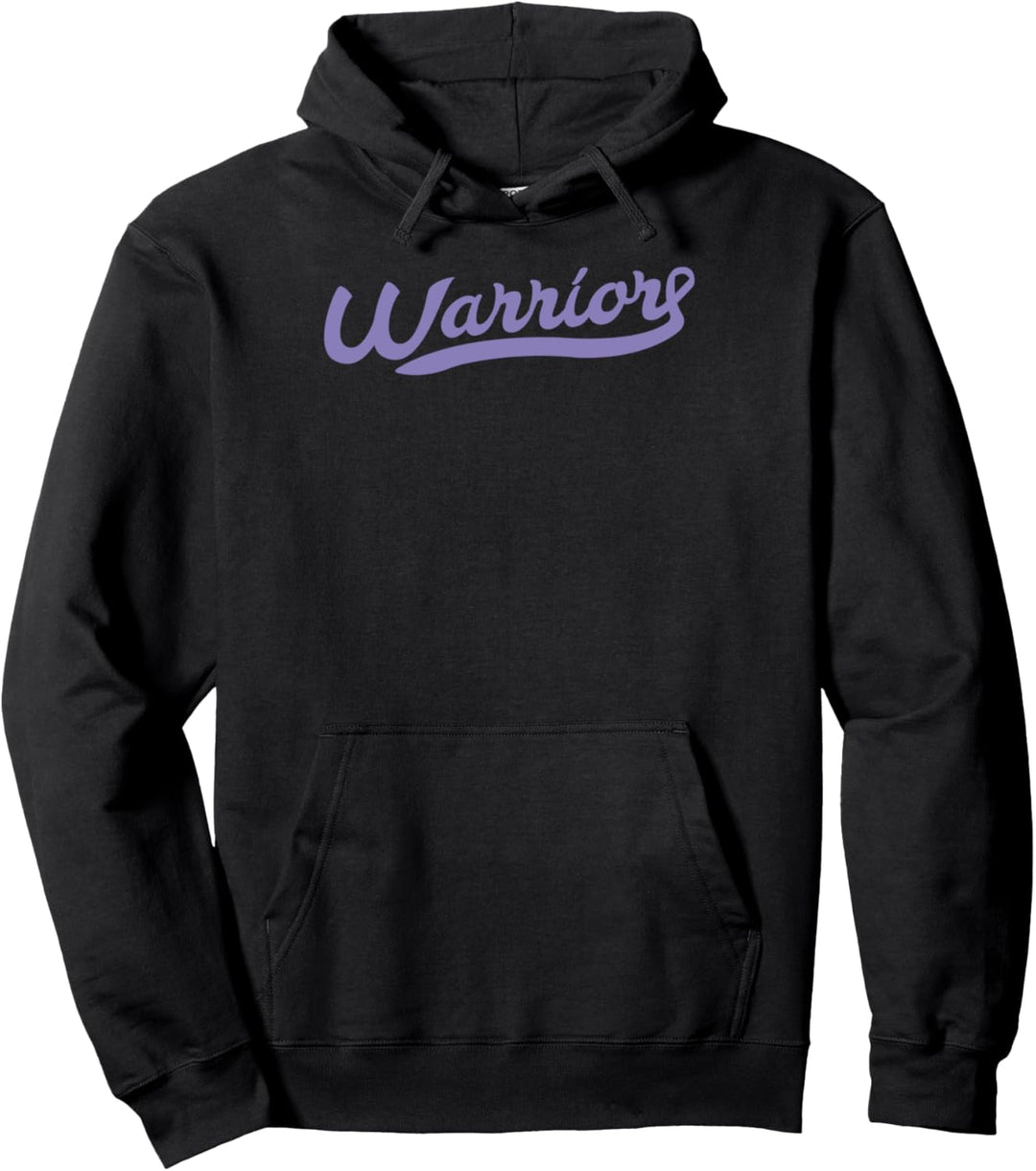 Hodgkins Schleifenband mit Aufschrift "Awareness Warrior", Violett Pullover Hoodie