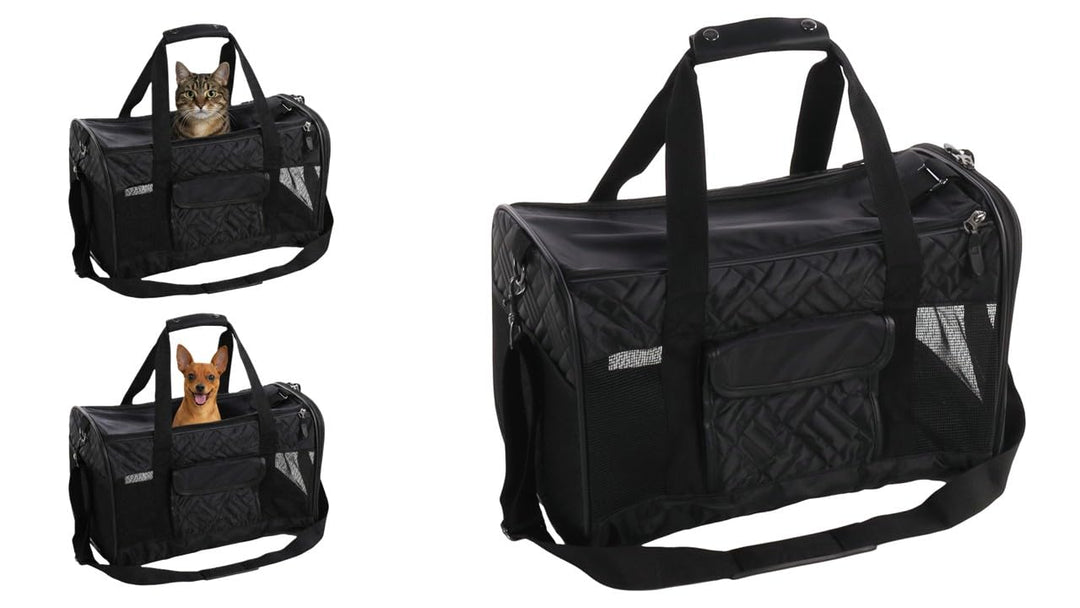 Flamingo - Transporttasche für Hunde und Katzen 45 x 29 x 28 cm - hochwertige Qualität - beliebtes P
