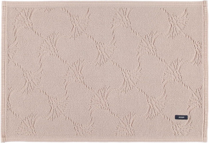 Joop! Badteppich New Cornflower 60 x 90 cm Farbe Sand 100% Baumwolle Florhöhe 6 mm Form eckig edle O