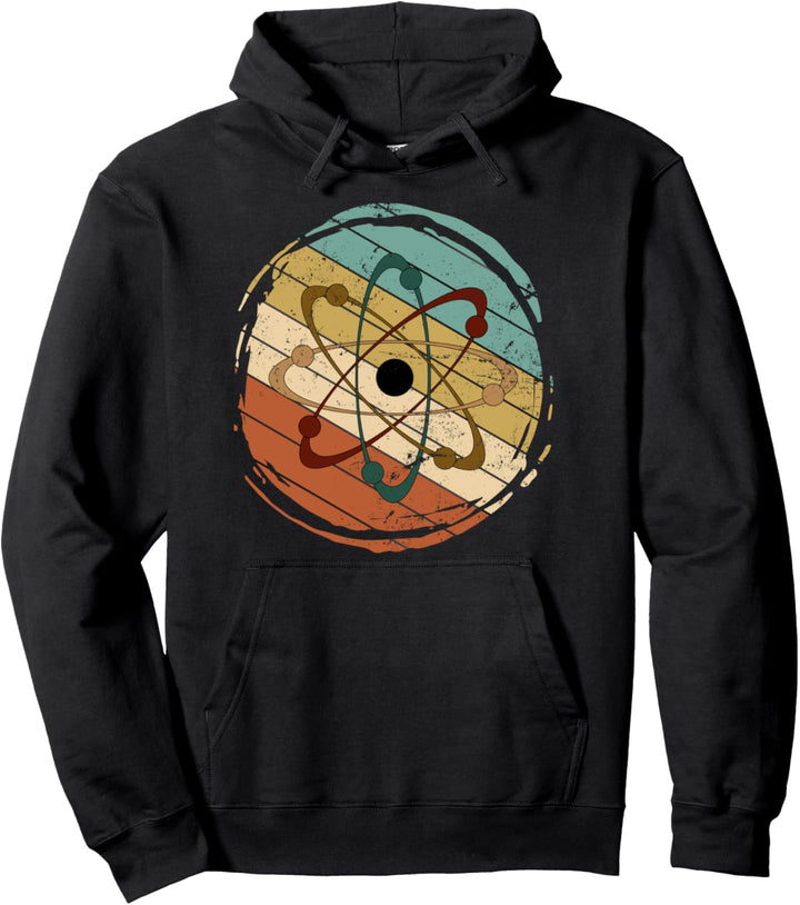 Retro Atom Physik Pullover Hoodie