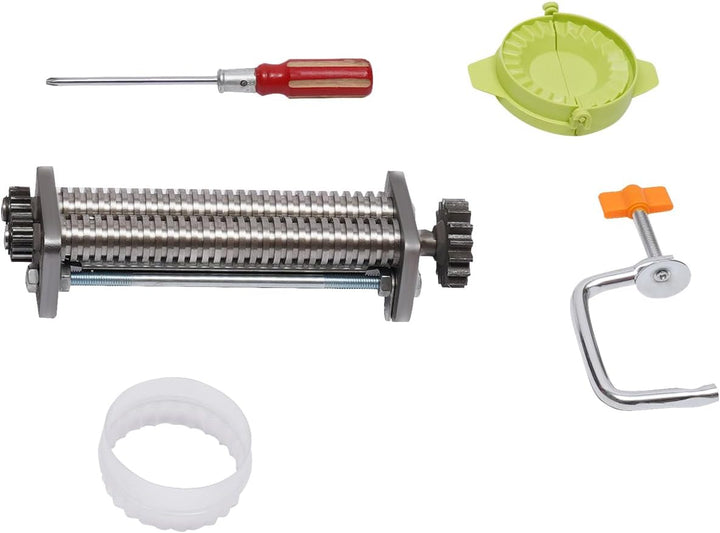 3mm Nudelmaschine aus Edelstahl Pastamaschine Nudel Teig Pasta Maschine，Manuell Nudelaufsätze Maker