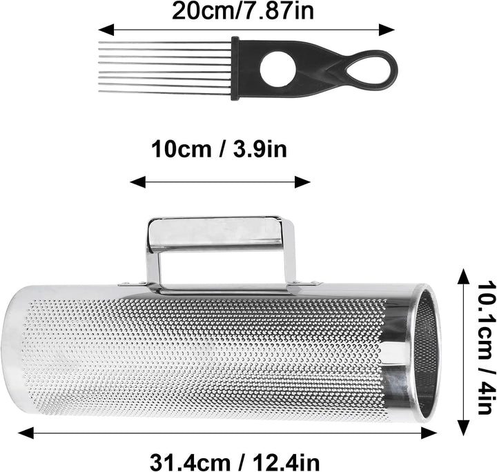 Metal Guiro Shaker mit Scraper Music Teaching Aids Percussion Instrument