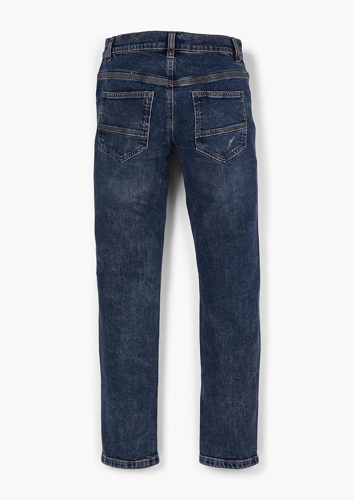 s.Oliver Jungen Regular: Denim im Used Look 146 Slim Blau 58z2, 146 Slim Blau 58z2