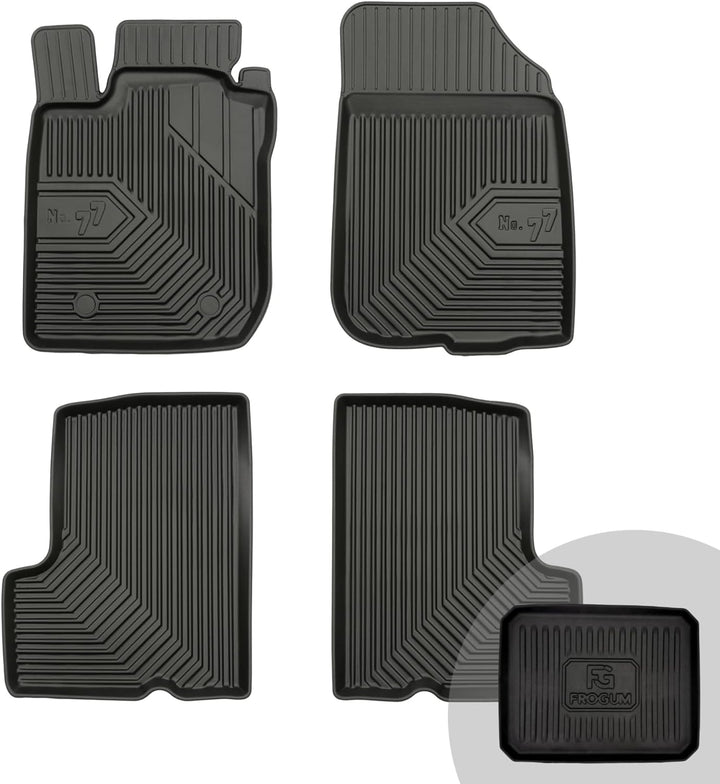 FROGUM No.77 Gummimatten Ganzjahresset von Auto Fussmatten Autofussmatten für Dacia Duster I 2010-20