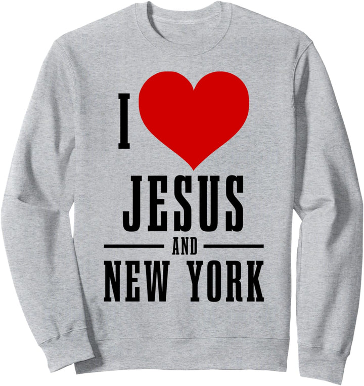 New York Ich liebe Jesus und New York City NY NYC Christian Sweatshirt