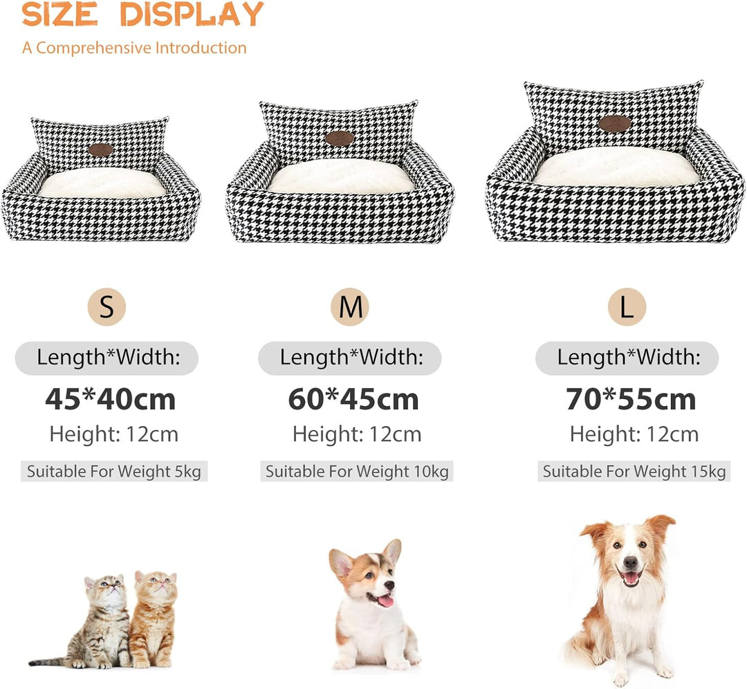 PETCUTE Orthopädisches Hundebett,Hundekorb Waschbar,Rutschfestes Hundesofa,Super Weich Haustierbett