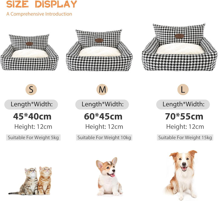 PETCUTE Orthopädisches Hundebett,Hundekorb Waschbar,Rutschfestes Hundesofa,Super Weich Haustierbett