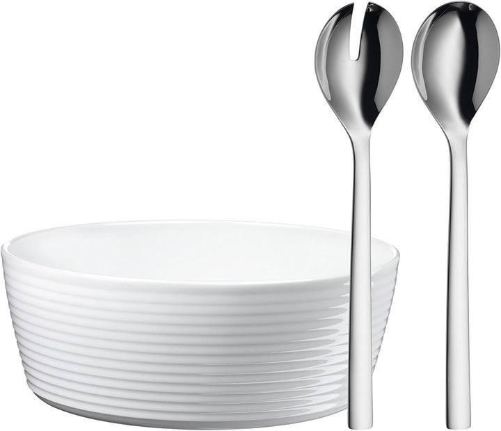 WMF Set 3-teilig Touch Messerset 2-teilig, mit Schutzhülle und Nuova Salat-Set 3-teilig, Salatbestec