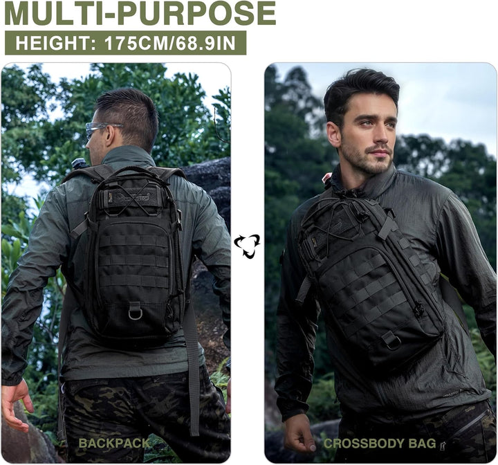 Mardingtop 18L Taktischer Rucksack Herren Wanderrucksack Klein mit Abnehmbaren Schultergurten, Outdo