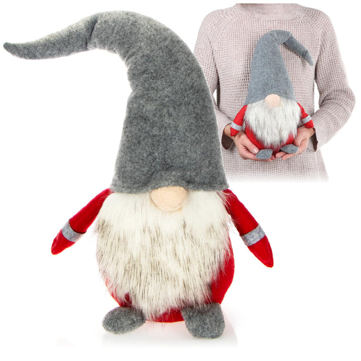 com-four® Premium Weihnachts-Wichtel in XXL - Handmade Weihnachtsdeko - winterliche Figur als Dekoau