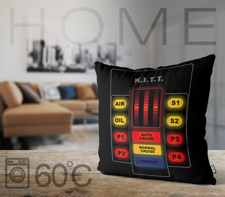 VOID K.I.T.T. Interface Kissenbezug Kissenhülle Polyester wasserfest Outdoor Michael Knight 2000 Bla