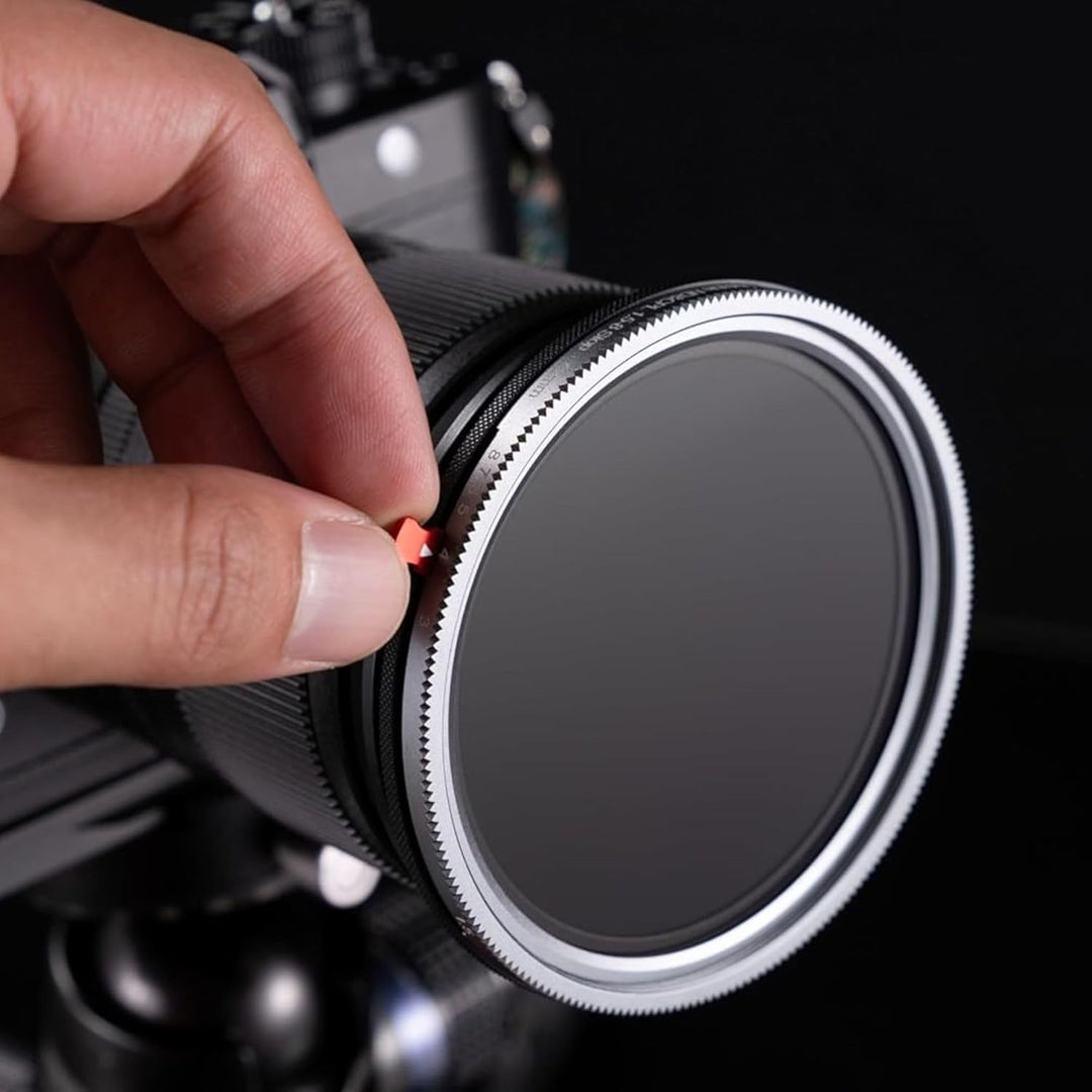 Kase 49mm Variable ND 1,5-8 Blenden + CPL 2-in-1 SLR-Kameraobjektivfilter, ND3 bis ND236 Einstellbar