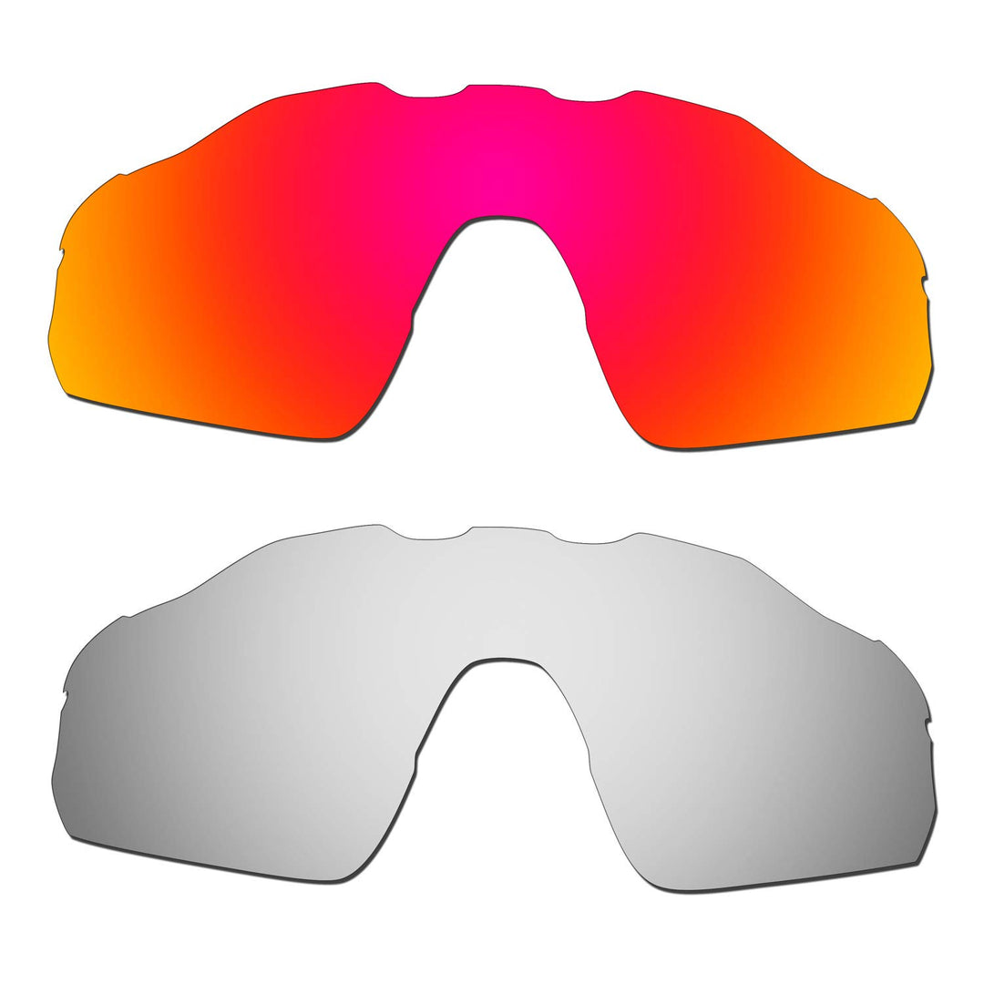 HKUCO verstärken Männer Ersatzgläser für Oakley Radar EV Pitch Rot/Titan Sunglasses