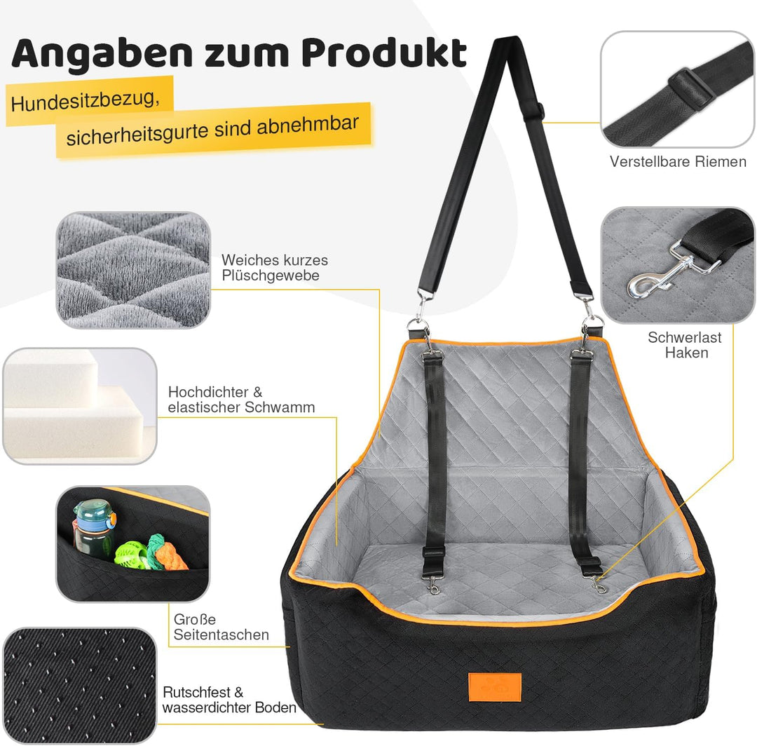 GL GLENSLAVE Hundesitz für grosse/mittlere Hund,Hundeerhöhungssitz für Hunde unter 25kg oder 2 klein