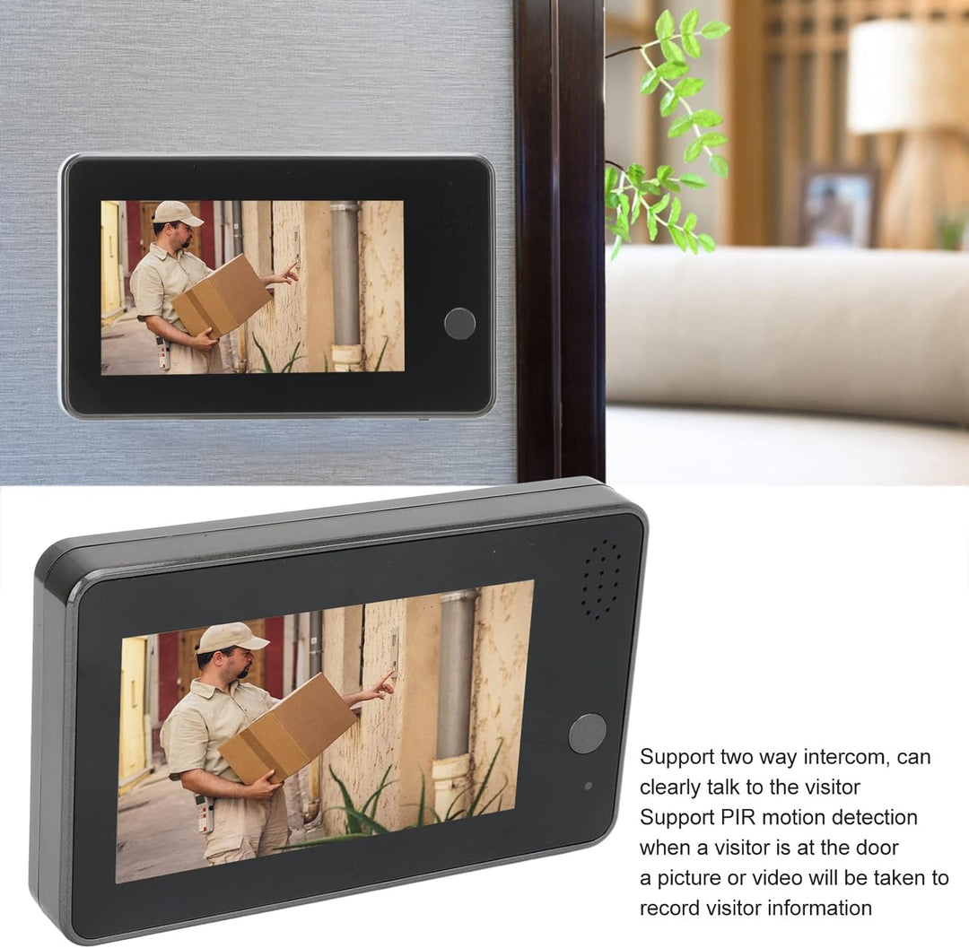 Fockety Gucklochkamera für Wohnungstür, 4,3-Zoll-IPS-Bildschirm 1080P 170 ° Weitwinkel-WLAN-Türspion