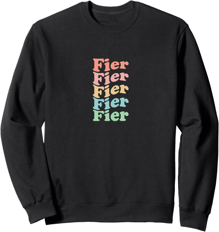 Vintage 70er Jahre Albania Hippie City - Retro Fier Sweatshirt