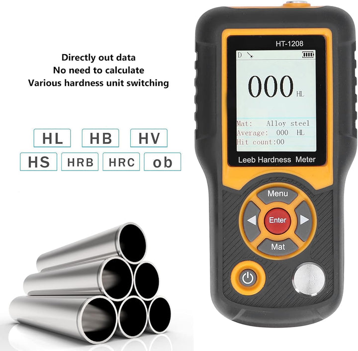 Härteprüfgerät für Metalle 170HL Bis 960HL Hochgenaues Härteprüfgerät mit TFT-Farbbildschirm(HT-1208