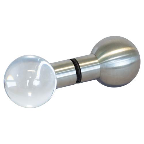 Ball-Kugelgriff, Glas/Ahorn-Holz, Sauna-Türgriff 3160-1