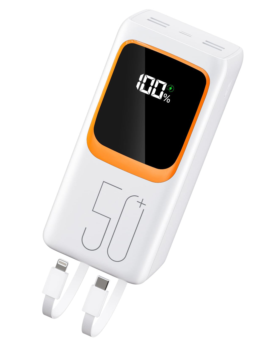 Powerbank, 50.000 mAh, tragbares Ladegerät, externer Akku mit 22,5 W, Powerbank mit 5 Ausgängen und