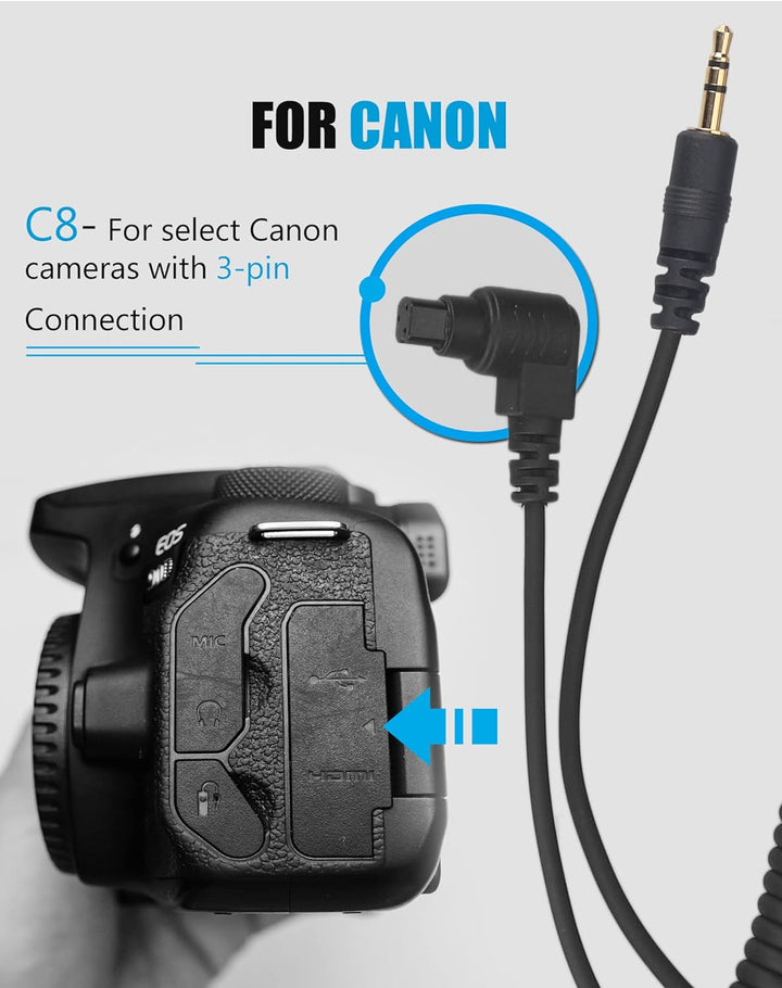 AODELAN Fernauslöser, Kamera Wireless Shutter Release für Canon EOS R3, EOS R5, EOS R5 C, 10D, EOS 6